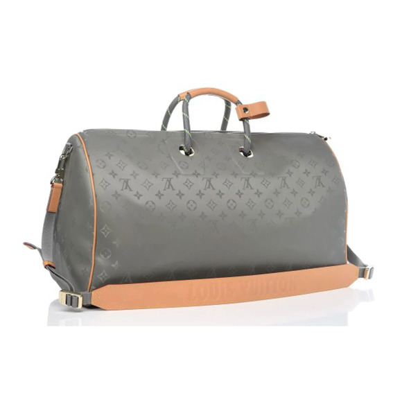 Louis Vuitton Keepall Bandouliere 50 Titanium Grey Duffle Weekend Travel Bag - Picture 7 of 12